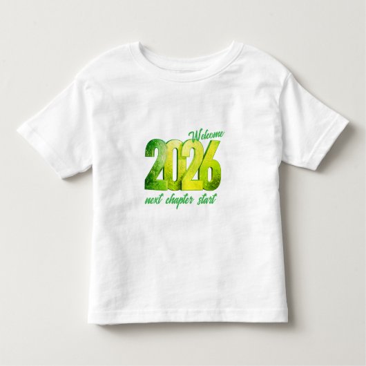 2026 NEW YEAR TODDLER FINE JERSEY T-Shirt (Voorkant)