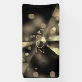 2026 new year with golden bubbles spandoek (Verticaal)