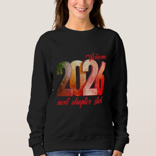 2026 NEW YEAR WOMENS BASIC SWEATSHIRT (Voorkant)