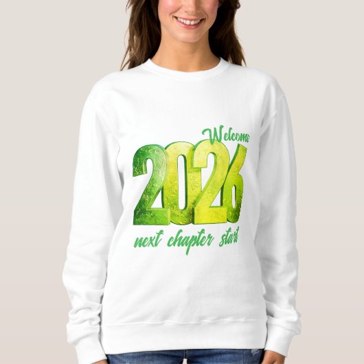 2026 NEW YEAR WOMENS BASIC SWEATSHIRT (Voorkant)