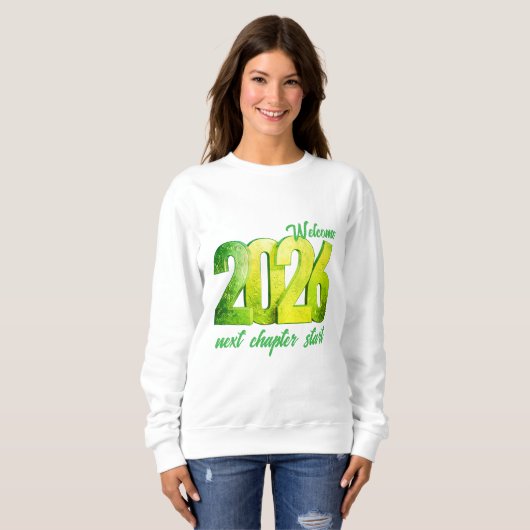 2026 NEW YEAR WOMENS BASIC SWEATSHIRT (Voorkant volledig)
