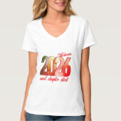 2026 NEW YEAR WOMENS BASIC VNECK TSHIRT (Voorkant)