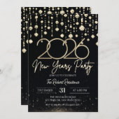 2026 New Years Party Kaart (Voorkant / Achterkant)