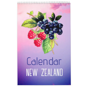 2026 Nieuw-Zeelandse kalender met evenementen en f