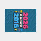 2026 Nieuwe 2016 Internet Nostalgie Ontwerp Fleece Deken (Voorkant (Horizontaal))