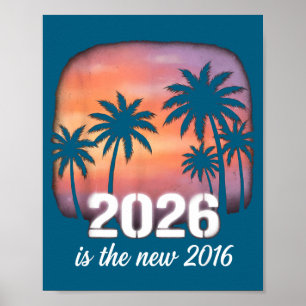 2026 Nieuwe 2016 Retro Tropische Illustratie Poster