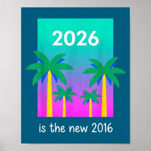 2026 Nieuwe 2016 Vaporwave Palm Illustratie Poster