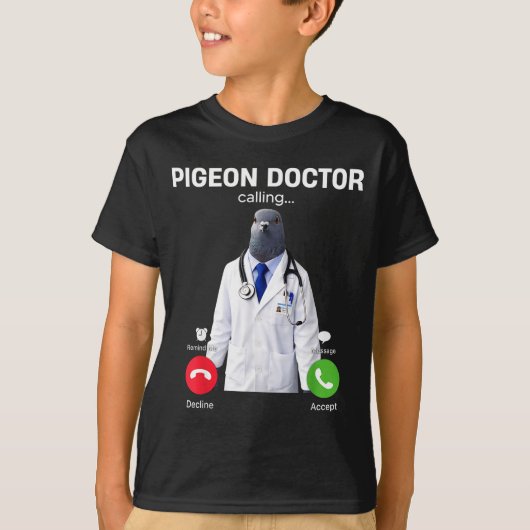 2026 nieuwe brainrot internet meme dokter duif t-shirt (Voorkant)