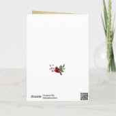 2026 Nieuwjaar | Bedrijf Feestelijke Pijnboom Feestdagen Kaart (Achterkant)