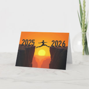 2026 Nieuwjaar Silhouette Feestdagen Kaart