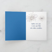 2026 Nieuwjaar Sparklers Feestdagen Kaart (Binnen)