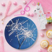 2026 Nieuwjaar Sparklers Papieren Bordje (Feest)