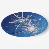 2026 Nieuwjaar Sparklers Papieren Bordje (Gekanteld)