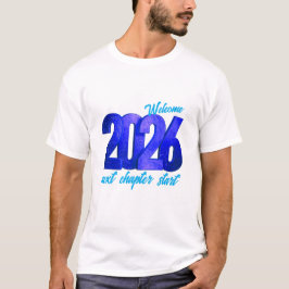 2026 NIEUWJAARS BASIS DONKERE T-Shirt