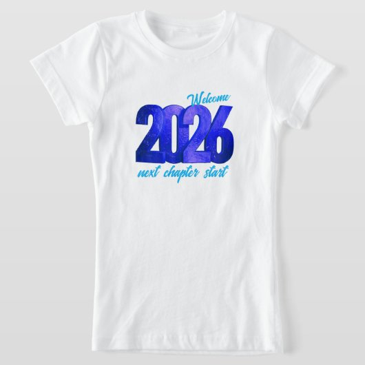 2026 NIEUWJAARS MEISJES FIJNE JERSEY TSHIRT (Laagn)