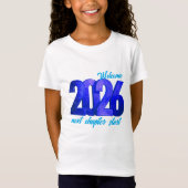 2026 NIEUWJAARS MEISJES FIJNE JERSEY TSHIRT (Voorkant)