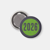 2026 Nieuwjaarsmagneet Magneet (Voorkant / Achterkant)