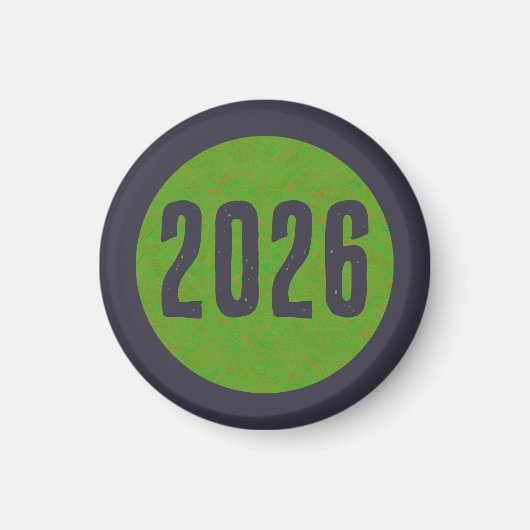 2026 Nieuwjaarsmagneet Magneet (Voorkant)