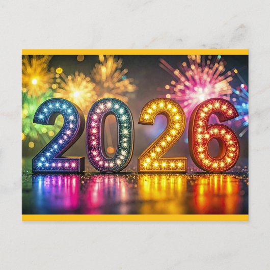 2026, Nieuwjaarsviering, Briefkaart (Voorkant)