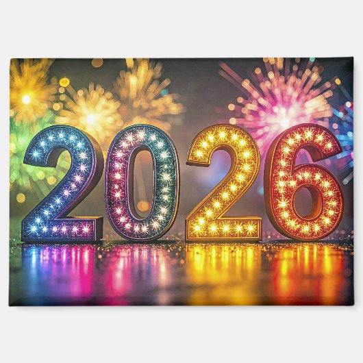 2026, Nieuwjaarsviering, Magneet (Voorkant)