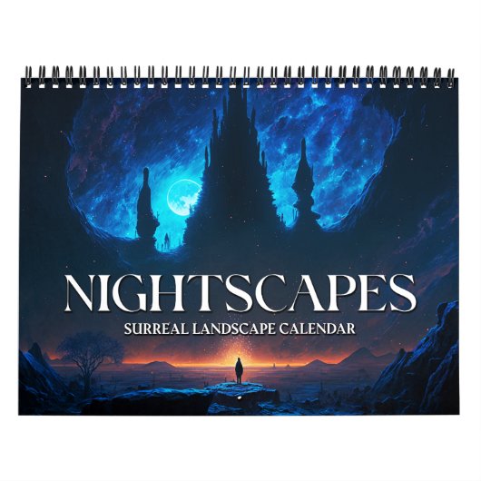 2026 Nightscapes 1 Surrealistische Landschapskunst Kalender (Hoes)