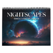2026 Nightscapes 2 Surreal Space Landscape Art Kalender (Hoes)