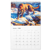 2026 Noord-Amerikaanse Wildlife Single Page Kalender (Jan 2026)