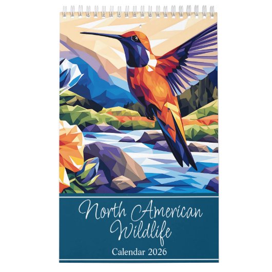 2026 Noord-Amerikaanse Wildlife Single Page Kalender (Hoes)