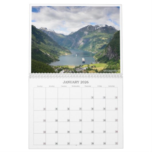 2026 Noorwegen landschapsfotografie Kalender (Jan 2026)