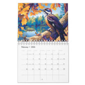 2026 North American Wildlife Twee pagina's klein Kalender (Feb 2026)
