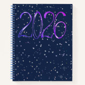 2026 number year artistic journal Spiral Notebook Notitieboek (Voorkant)