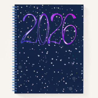 2026 number year artistic journal Spiral Notebook Notitieboek