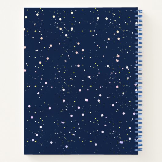 2026 number year artistic journal Spiral Notebook Notitieboek (Achterkant)