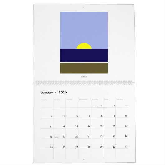 2026 Ocean Beach Series Calendar Kalender (Jan 2026)