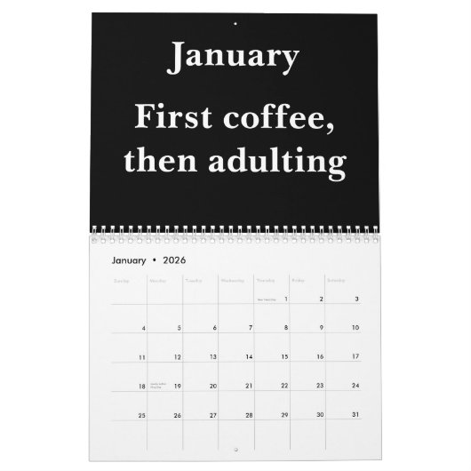 2026 Office Humor Wall Calendar Kalender (Jan 2026)