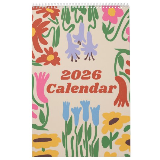 2026 One-Page Small Calendar – Clean and Modern Kalender (Hoes)