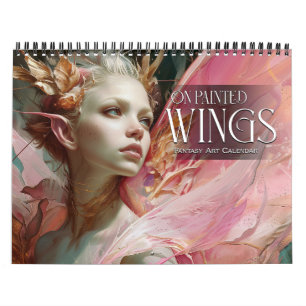2026 op Painted Wings 2 Fairies Angels Fantasy Art Kalender
