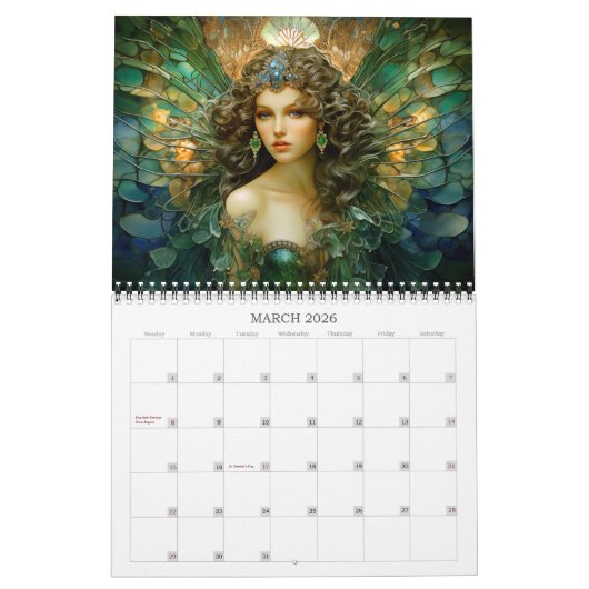 2026 op Painted Wings Fairies Angels Fantasy Art Kalender (Mar 2026)