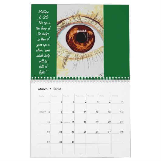 2026 Original Art Calendar Kalender (Mar 2026)