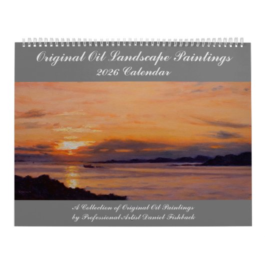 2026 Original Landscape Paintings Kalender (Hoes)