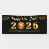 2026 Oud en Nieuw-feest Spandoek (Horizontaal)
