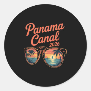 2026 Panama Kanaal Cruise Familie Reis Vrienden Gr Ronde Sticker