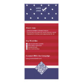 2026 Patriottische Amerikaanse vlag Custom politie Reclamekaart (Achterkant)