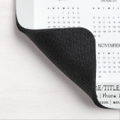 2026 Patriottische Mini Kalender Muismat (Hoek)