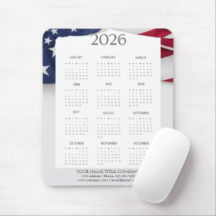 2026 Patriottische Mini Kalender Muismat