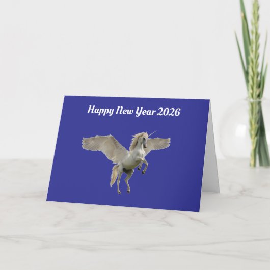 2026 Pegasus Kerstkaart Feestdagen Kaart (Voorkant)