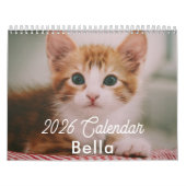2026 Personalized Cat Photos Create Your Own Kalender (Hoes)