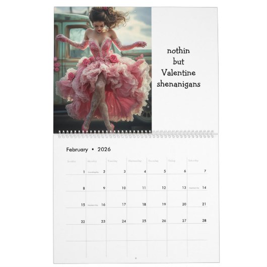 2026 Personalized Customizable Calendar Kalender (Feb 2026)