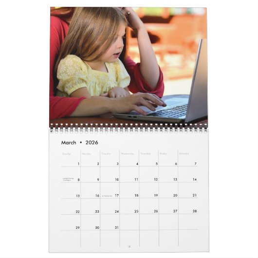 2026 Personalized Dog & Family Photo Moments Kalender (Mar 2026)