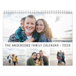 2026 Personalized Family Simple Minimalist  Kalender